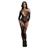 Criss Cross Neck Bodystocking OS