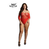 Crotchless Rhinestone Teddy Osx