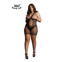 Peek A Boo Fishnet Dress Osx