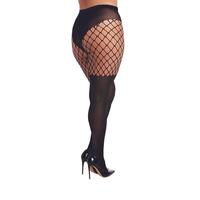 Opaque Fence Net Pantyhose Q