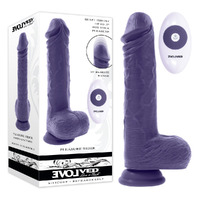 Evolved Pleasure Rider  22.2cm Usb Rechargeable Vibrating & Thrusting Dong With Remote