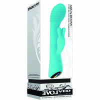 8" Aqua Bunny Rabbit Vibrator