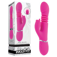 Evolved  Dragon  24.2cm Usb Rechargeable Thrusting Rabbit Vibrator