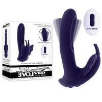 Evolved Lord Of The Wings  15.2cm Usb Rechargeable Flapping Vibrator With Butterfly Stimulator