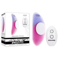 Evolved PARADISE PANTY Pink/Purple USB Rechargeable Panty Vibrator with Remote Control Evolved PARADISE PANTY Pink/Purple USB Rechargeable Panty Vibrator with Remote Control