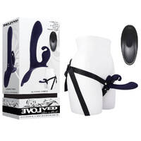 Evolved Giving Vibes  14.6cm Usb Rechargeable Vibrating Strap On With Remote Evolved Giving Vibes  14.6cm Usb Rechargeable Vibrating Strap On With Remote