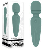 Evolved RUMBLE WAND Olive Greeb 13.4 USB Rechargeable Mini Massage Wand