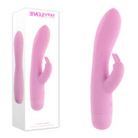 Evolved CUSHY BUNNY Pink 19.1 cm USB Rechargeable Rabbit Vibrator