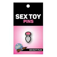Gem Butt Plug Enamel Pin