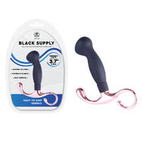 Black Supply - 9.4 cm Silicone Prostate Plug Black 9.4 cm Silicone Prostate Plug