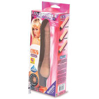 6.5" Dual Density Vibrating Cock