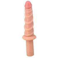 11" Ribbed Dildo + Handle