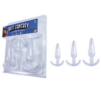 Butt Fantasy Triple Tapered Anal Plug Set   Beginners Butt Plugs Set Of 3 Sizes