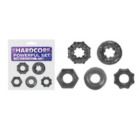 Hardcore Powerful Set Cock Rings Set Of 5 Smoke Cock Rings Set Of 5