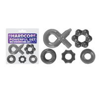 Hardcore Powerful Set Cock Rings Set Of 5 Smoke Cock Rings Set Of 5
