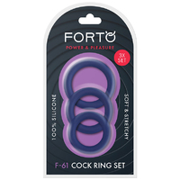 F 61 Silicone Cock Ring Set X3