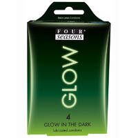 53Mm Glowing Condoms X4