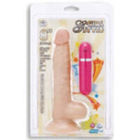 8" Vibrating Cock + Suction Cup