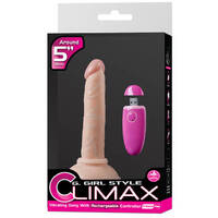 5" Vibrating Cock + Remote