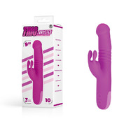 Trio Thruster   22.9cm Usb Rechargeable Thrusting & Rotating Rabbit Vibrator