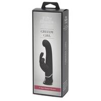 Fifty Shades Of  Greedy Girl G Spot Rechargeable Rabbit Vibrator