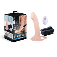 Erection Agents Flesh 24 cm USB Rechargeable Vibrating Hollow Strap-On