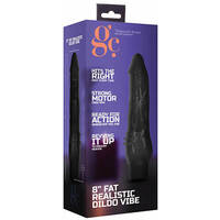 8" Fat Realistic Vibrating Cock