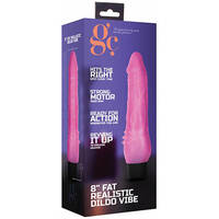 8" Fat Realistic Vibrating Cock