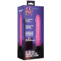 9" Slim Realistic Vibrating Cock