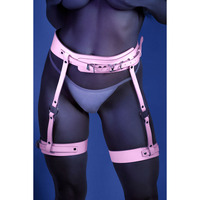 Glow Strapped In Leg Harness Glow In Dark OS