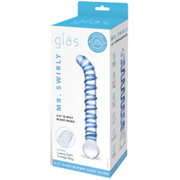 Mr. Swirly 6.5" G Spot Glass Dildo