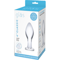 4" Classic Glass Butt Plug