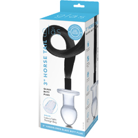 3" Horse Tail Glass Butt Plug