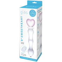 8" Sweetheart Glass Dildo