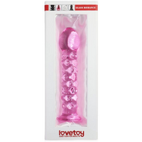 7" Textured Glass Dildo