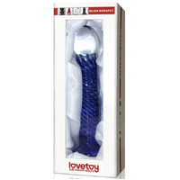 6.5" Curved Glass Dildo