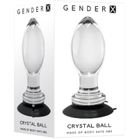 Crystal Ball Glass Butt Plug