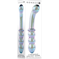 Galaxy Glass Wand Double Dildo