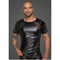 Power Wetlook Men T Shirt With 3D Net S