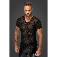 Leopard Flock V Neck T Shirt OS