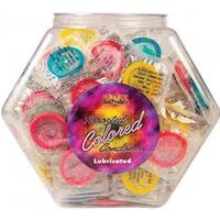 Colored Condoms (144 X Assorted Bowl)