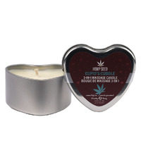 Eb Hemp Seed 3 In 1 Massage Heart Candle Cupid's Cuddle Cupids Cuddle (Coconut Monoi  Cedar) 113g