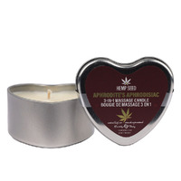 Eb Hemp Seed 3 In 1 Massage Heart Candle Eros Embrace Eros Embrace (Fuji Apple Asian Pear Sumire Violet) 113g