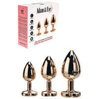 Rose  Heart Gem Anal Training Set Rose  Metal Anal Plugs With  Gem Bases Set Of 3 Sizes Rose  Heart Gem Anal Training Set Rose  Metal Anal Plugs With  Gem Bases Set Of 3 Sizes