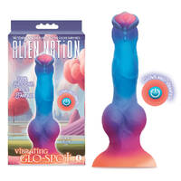 Alien Nation Glo Spot Glow In Dark Coloured 21.6cm Usb Rechargeable Vibrating Fantasy Dong Alien Nation Glo Spot Glow In Dark Coloured 21.6cm Usb Rechargeable Vibrating Fantasy Dong
