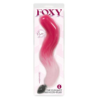 Foxy Fox Tail Silicone Butt Plug  Gradient 46cm Tail
