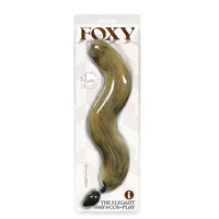 Foxy Fox Tail Silicone Butt Plug Ginger 46cm Tail