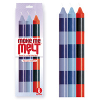 The 9's Make Me Melt Drip Candle 3 Pk Passionettes Passion Coloured Drip Candles 3 Pack