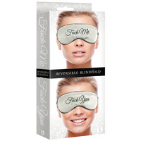 Fuck Me/Fuck You Reversible Blindfold Padded Reversible Blindfold