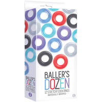 Coloured Stretchy Cock Rings X12